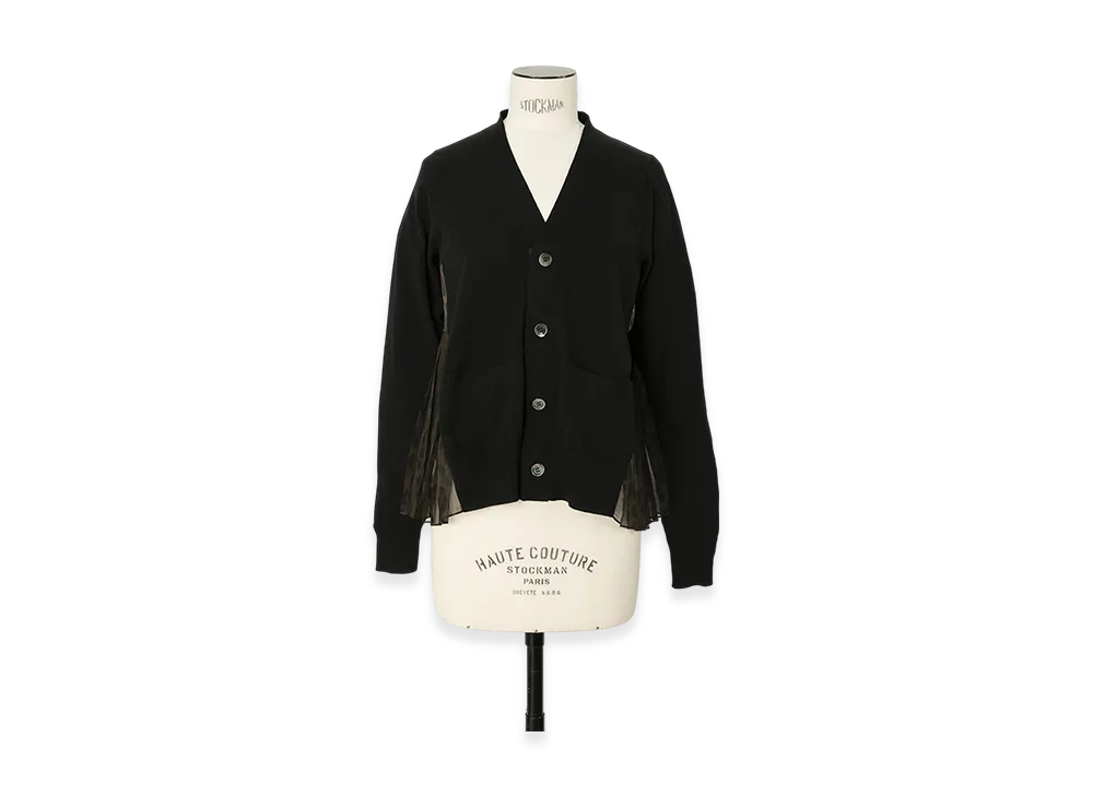 sacai Leopard Print x Knit Cardigan "Brown/Black"