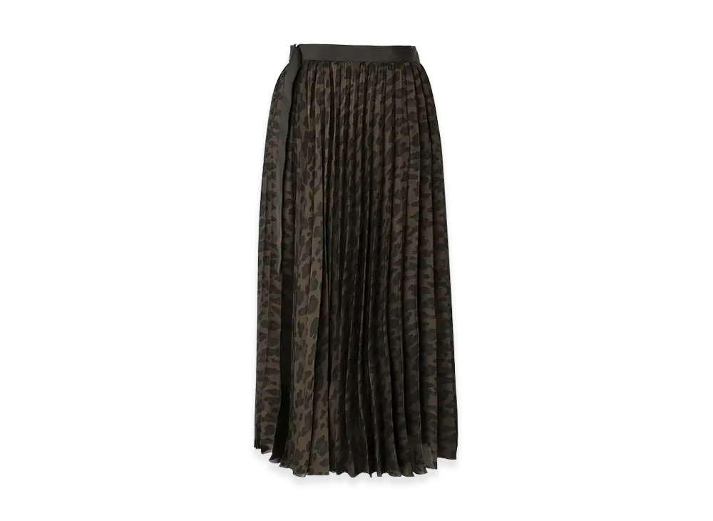 sacai Leopard Print Skirt "Brown"