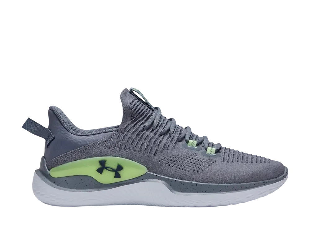 アンダーアーマー UAフロー ダイナミック インテリニット "タイタングレー/モーフグリーン"