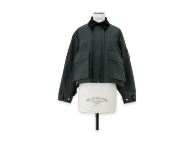 sacai Grosgrain x Nylon Twill Blouson "Black"