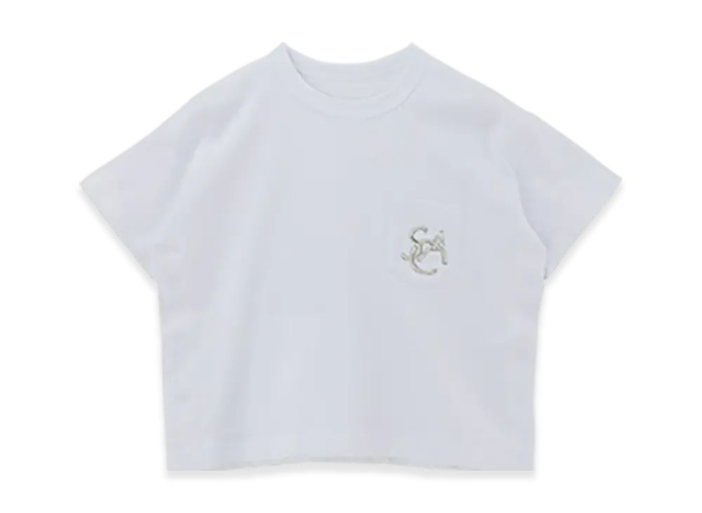 sacai Emblem Cotton Jersey T-Shirt "White"