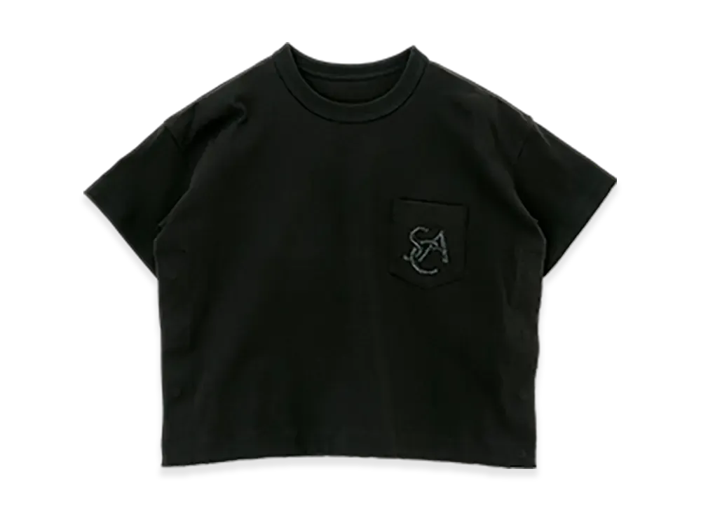 sacai Emblem Cotton Jersey T-Shirt "Black"