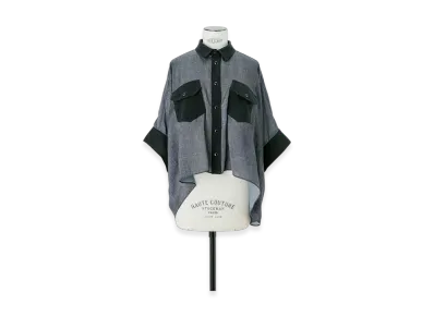 sacai Denim Print Shirt "Black"