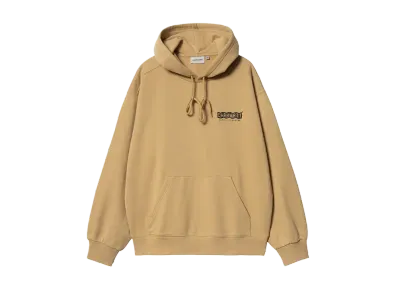 Carhartt WIP Hooded Stamp Sweat "Bourbon/Black(Stone Washed)"