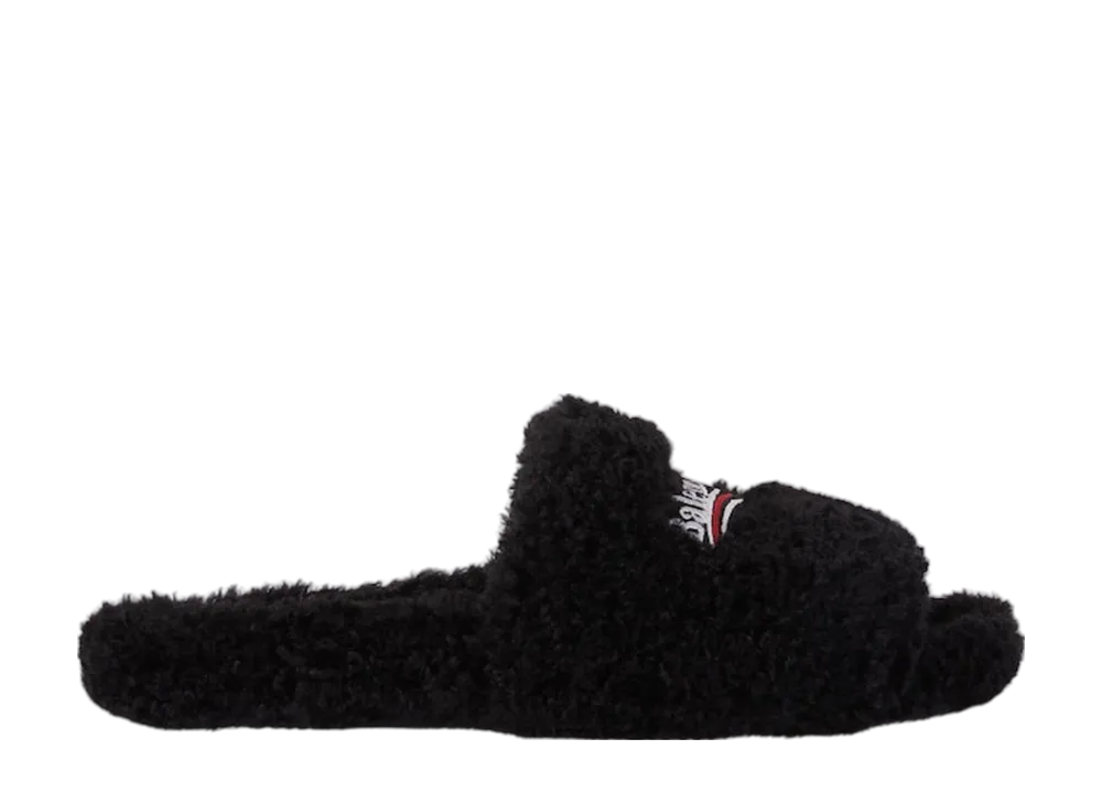 BALENCIAGA Furry Slide Sandal 