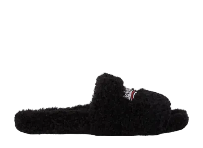 バレンシアガ ファーリー スライド サンダル "ブラック/ホワイト"