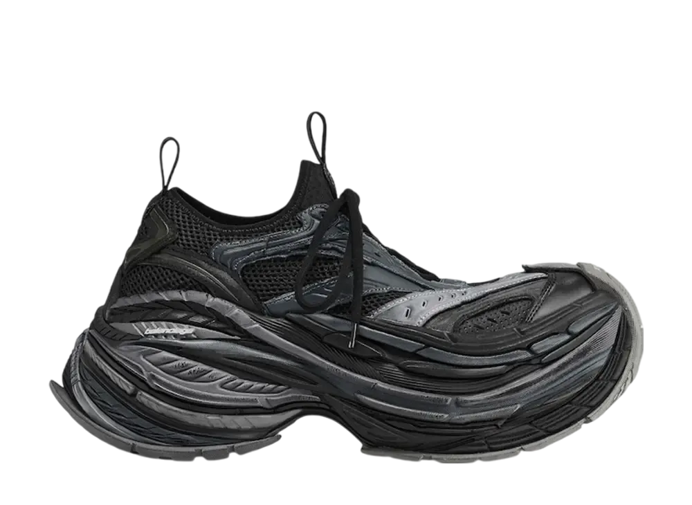 バレンシアガ プラットフォーム リデュースド スニーカー "ダークグレー"