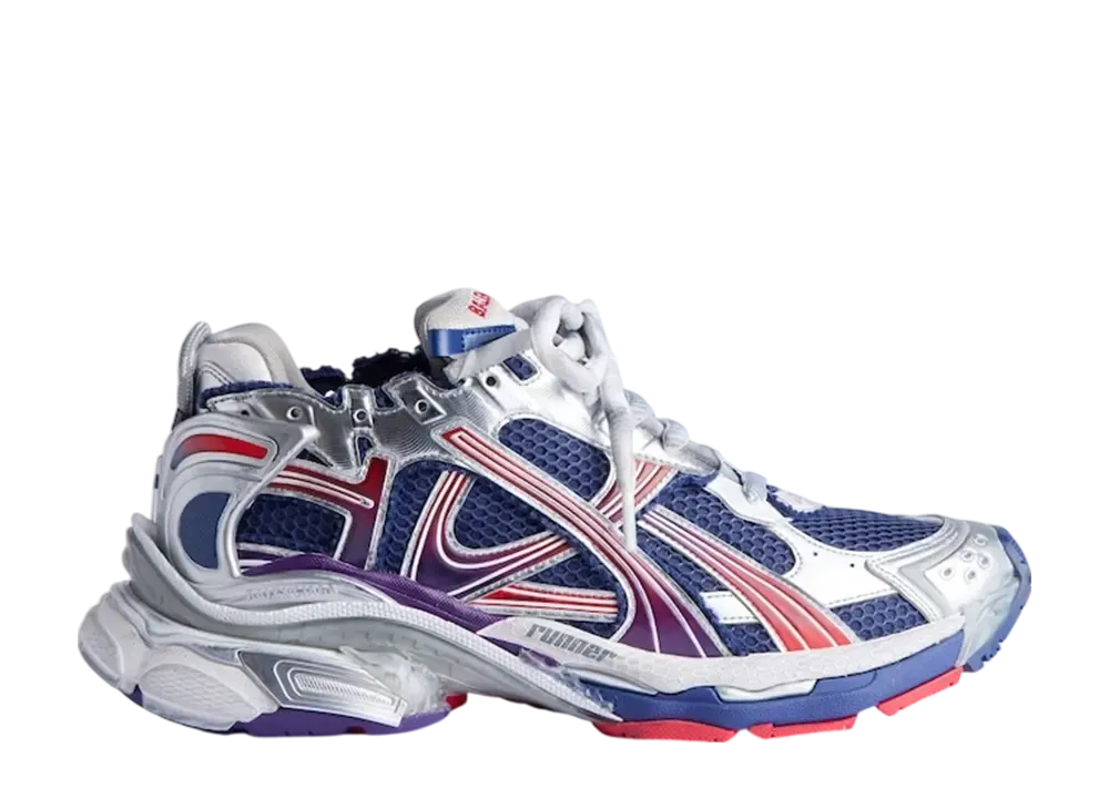 バレンシアガ ランナー グラディエント スニーカー "ネイビー/レッド/グレー"