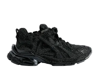 バレンシアガ ランナー スニーカー ラインストーン "ブラック"