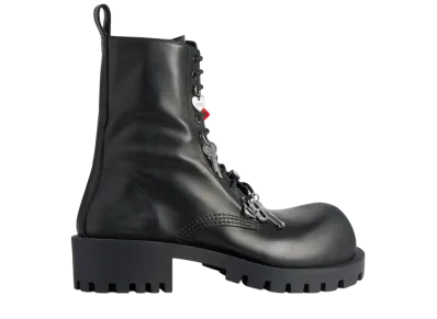 バレンシアガ ハマー レースアップ ブーティ "ブラック"