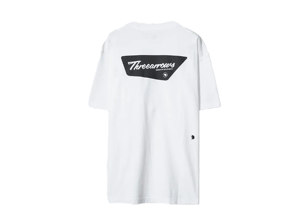 RATS THREE ARROWS TEE "WHITE x BLACK"