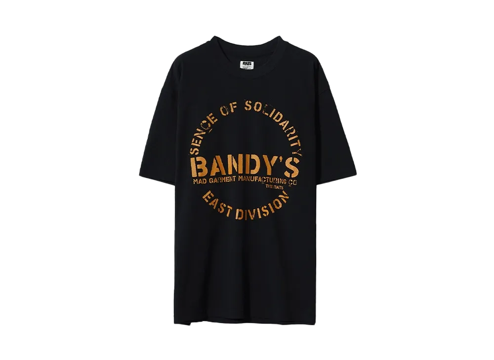 RATS STAMP LOGO TEE "BLACK"