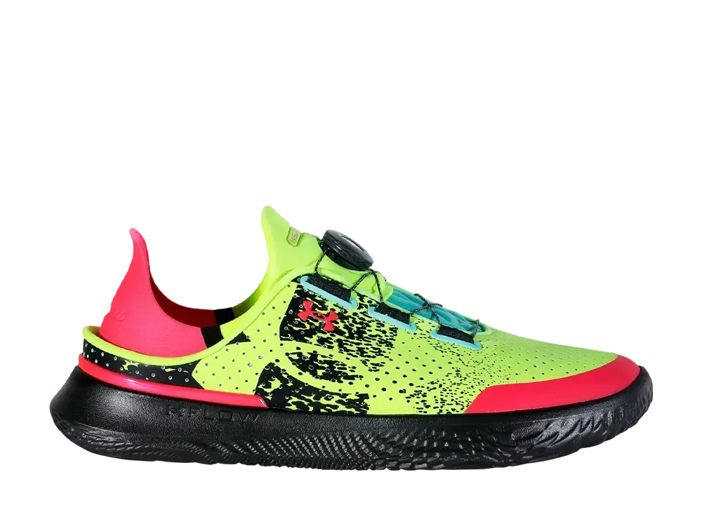 アンダーアーマー UAフロー スリップスピード トレーナー ヌバック グラフィック "ライムサージ/ブラック"