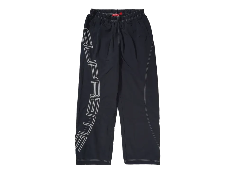 Supreme Spellout Embroidered Track Pant "Black"