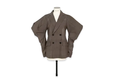 sacai High Twist Voile Jacket "Brown"