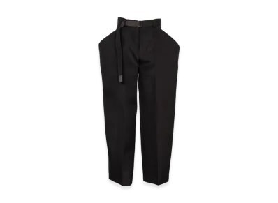 sacai Double-Faced Silk Cotton Pants "Black"