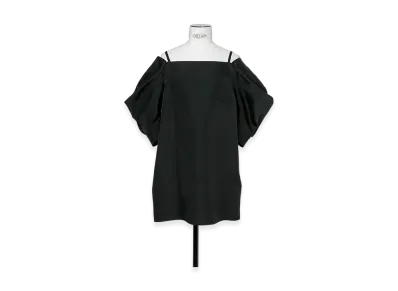sacai Double-Faced Silk Cotton Pullover "Black"