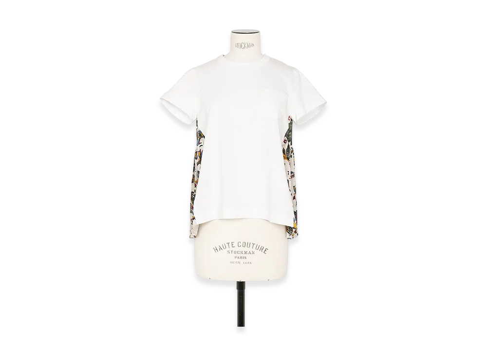 sacai Car Race / Tropical Print T-Shirt "Ivory"