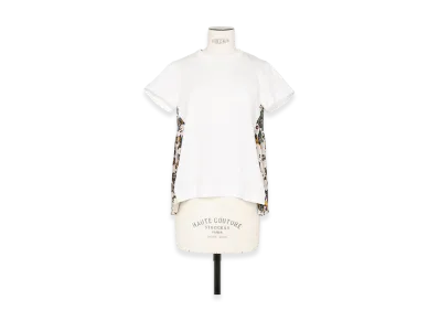 sacai Car Race / Tropical Print T-Shirt "Ivory"