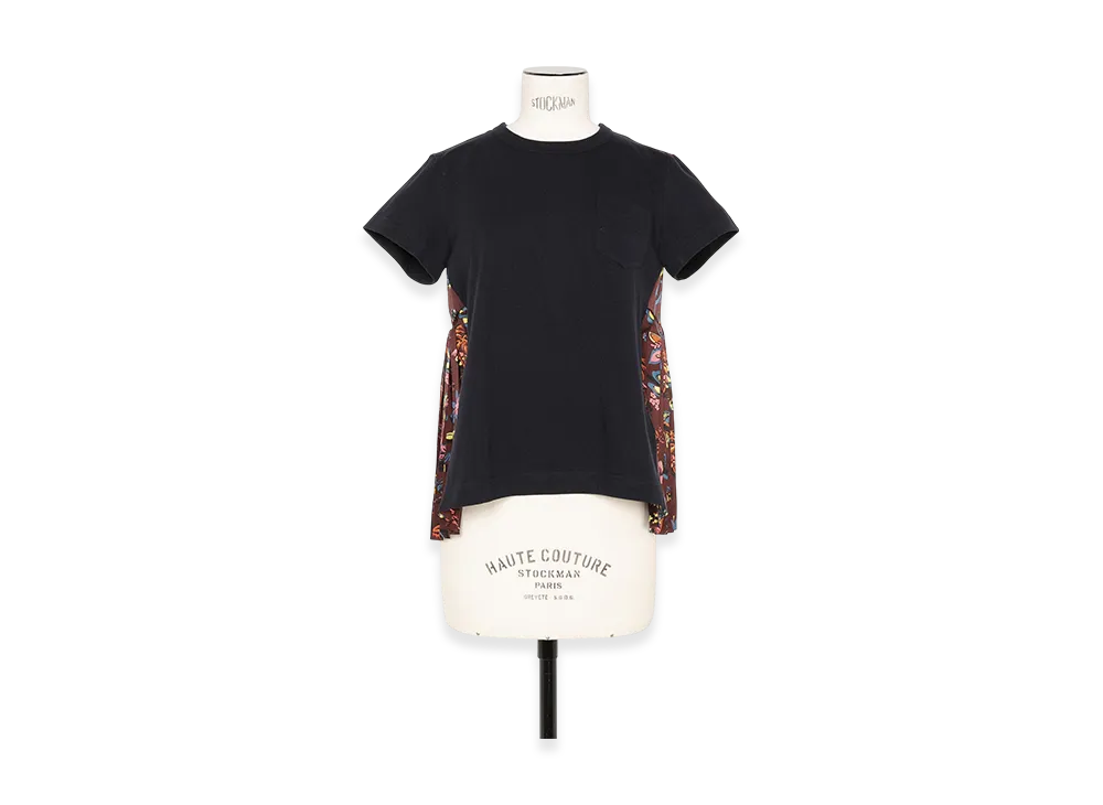 sacai Car Race / Tropical Print T-Shirt "Bordeaux"