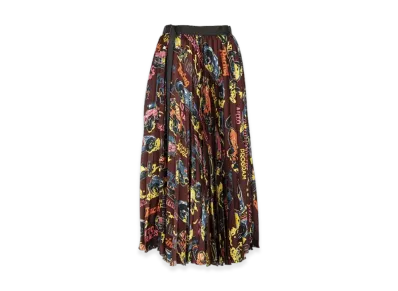 sacai Car Race / Tropical Print Skirt "Bordeaux"