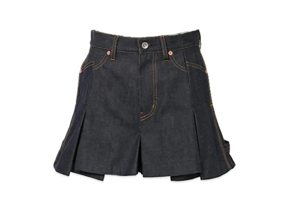 【関税込み】sacai インディゴ Mix Denim ショートパンツ sacai Denim Mix Shorts 