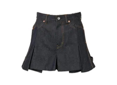 sacai Denim Mix Shorts "Indigo"