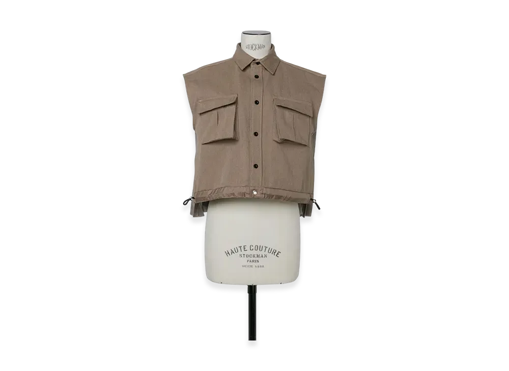 sacai Denim Mix Shirt "Beige"