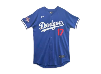 MLB Nike Dodgers Shohei Ohtani Elite Jersey Alternate 2 "Blue" (World Series Patch)