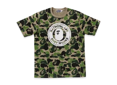 A BATHING APE ABC Camo Busy Works Tee "Green"