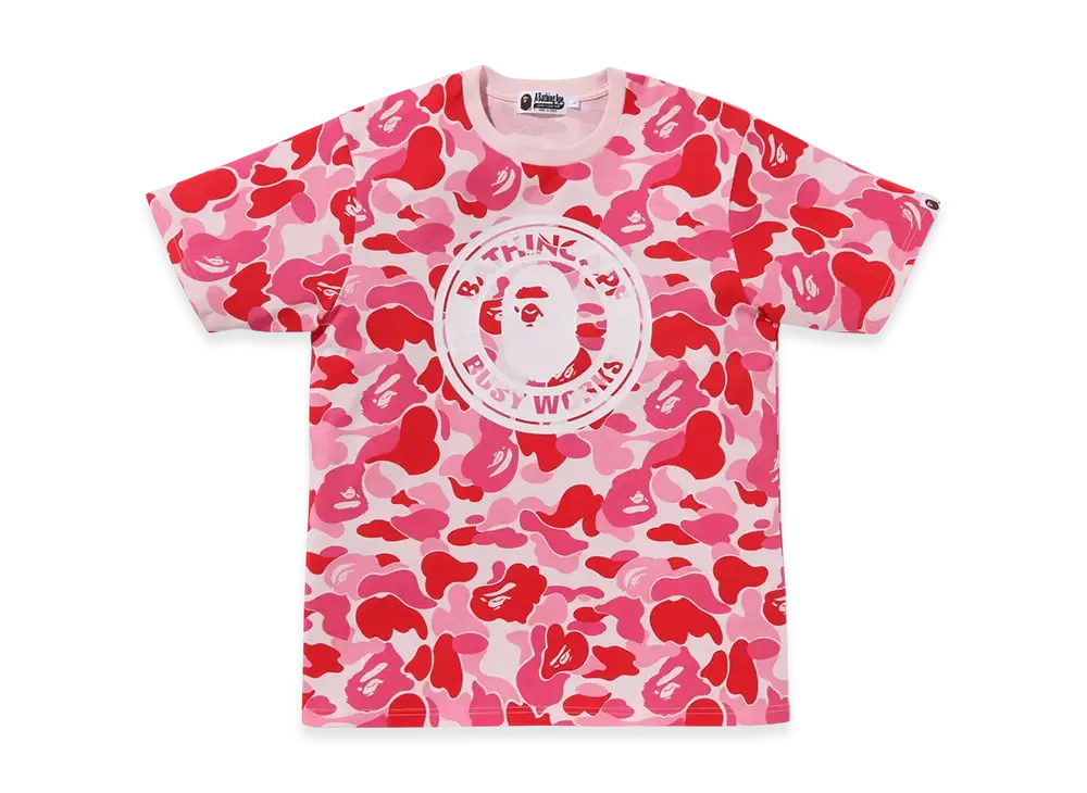 A BATHING APE ABC Camo Busy Works Tee "Pink"