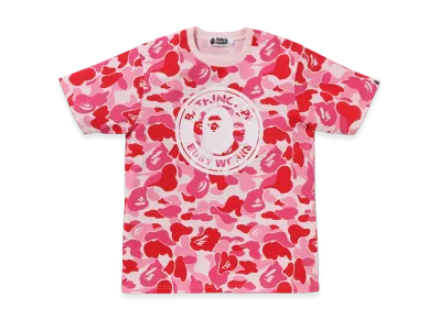 A BATHING APE ABC Camo Busy Works Tee "Pink"