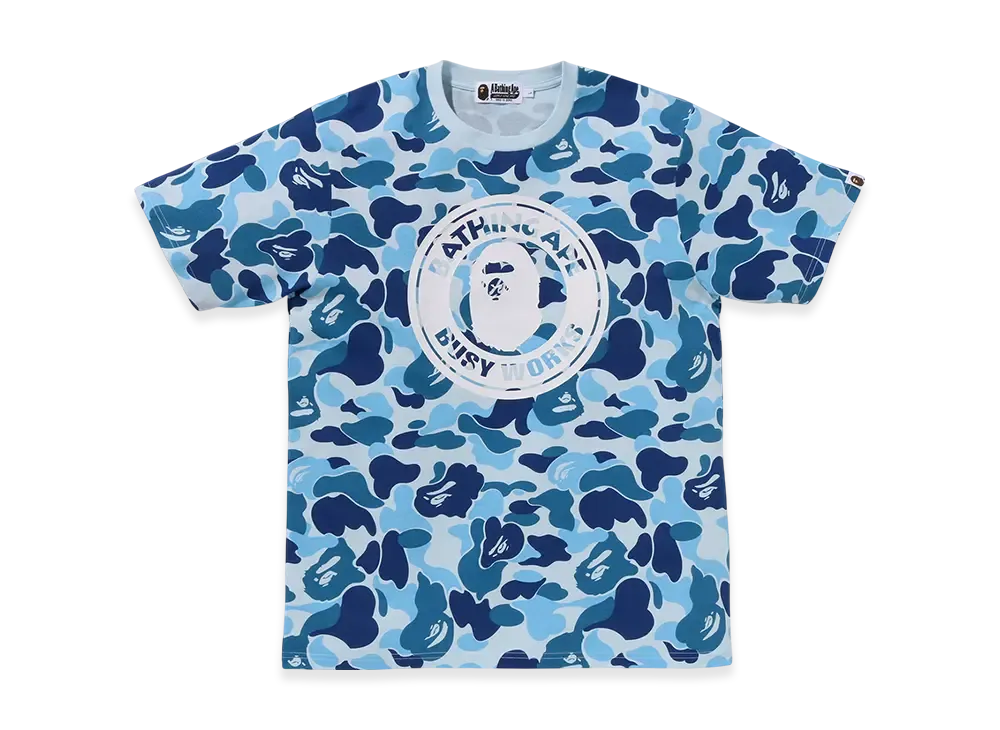 A BATHING APE ABC Camo Busy Works Tee "Blue"
