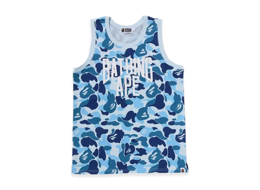 A BATHING APE アベイジングエイプ タンクトップ 総柄　グリーン　緑 A BATHING APE - 《超希少》A BATHING APE アベイジングエイプ