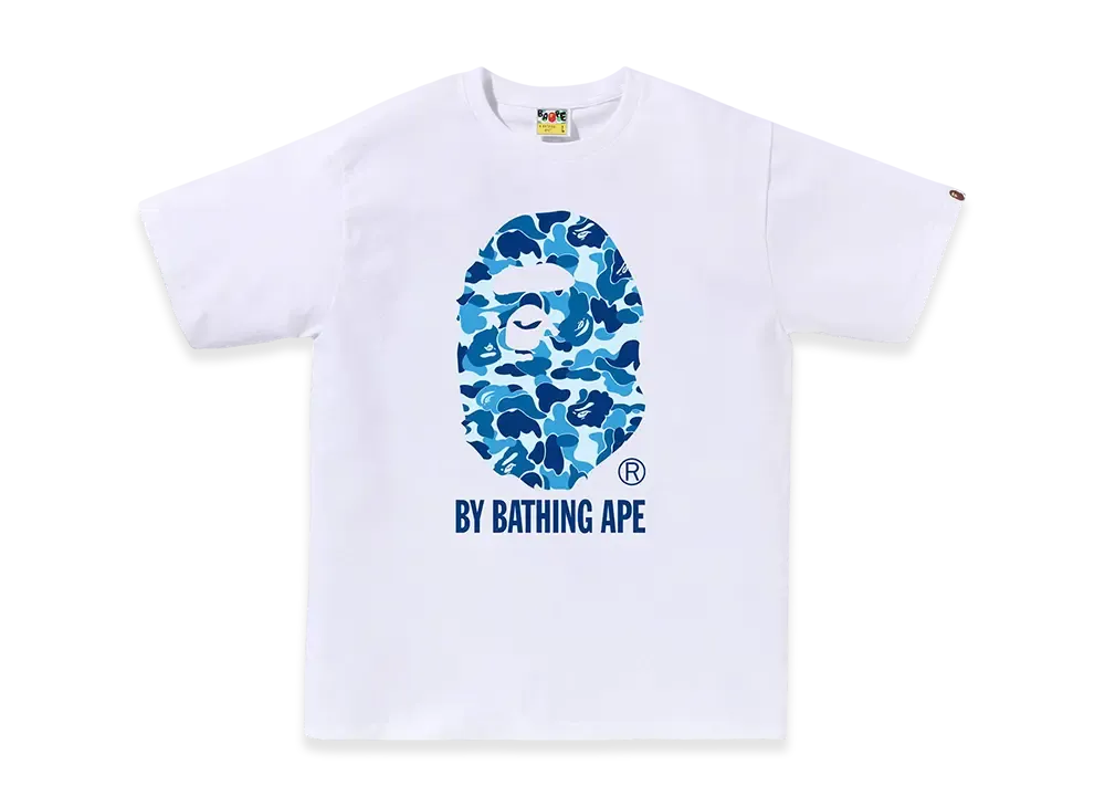 A BATHING APE ABC Camo By Bathing Ape Tee "White/Blue"