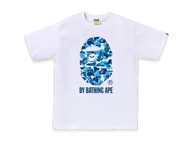 A BATHING APE ABC Camo By Bathing Ape Tee "White/Blue"