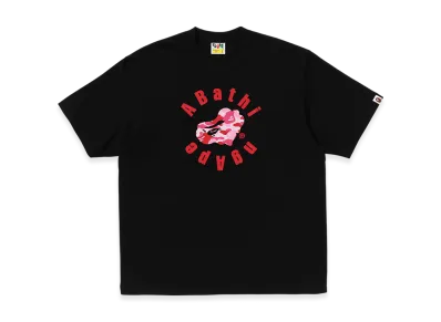 A BATHING APE ABC Camo Heart Ape Relaxed Fit Tee "Black"