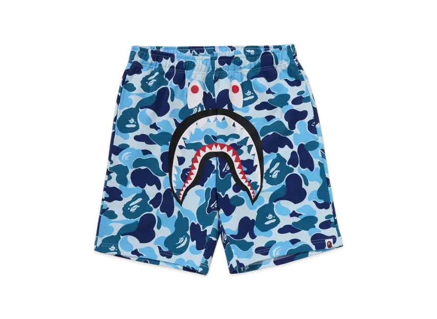 A BATHING APE ABC Camo Shark Sweat Shorts A BATHING APE ABC Camo Shark Sweat Shorts