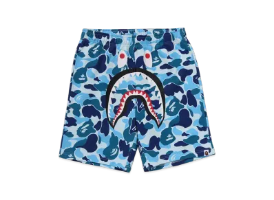 A BATHING APE ABC Camo Shark Sweat Shorts "Blue"