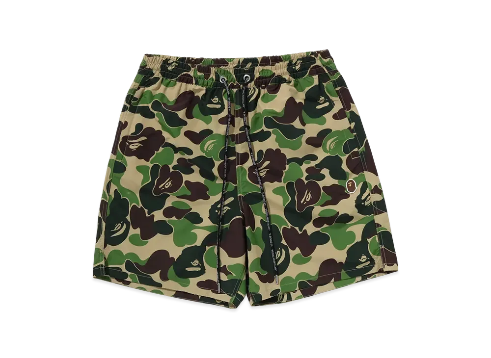 A BATHING APE ABC Camo One Point Relaxed Fit Water Shorts "Green"