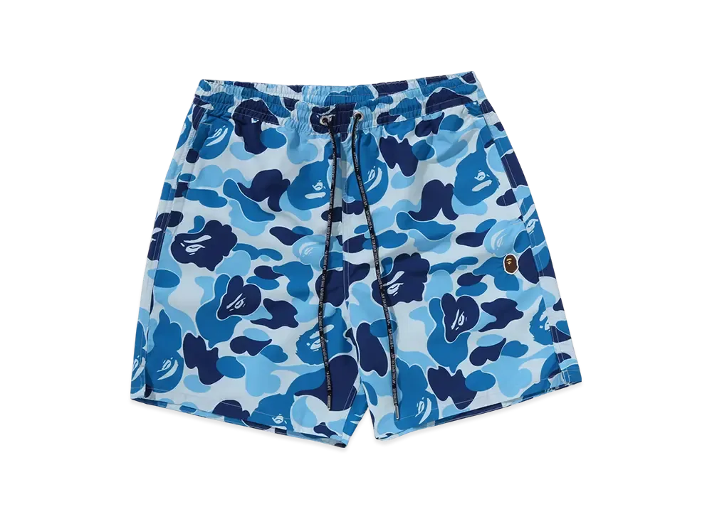 A BATHING APE ABC Camo One Point Relaxed Fit Water Shorts "Blue"