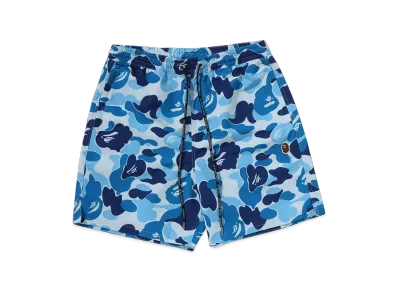 A BATHING APE ABC Camo One Point Relaxed Fit Water Shorts "Blue"