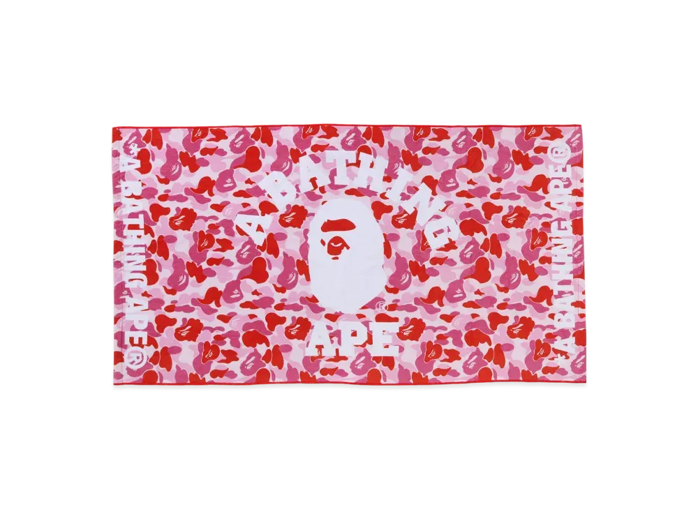 A BATHING APE ABC Camo Beach Towel "Pink"
