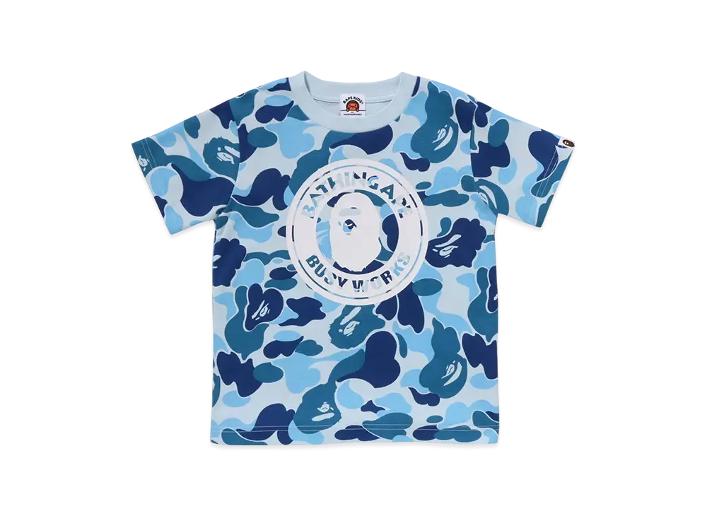 A BATHING APE ABC Camo Busy Works Tee Kids "Blue"