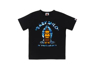 A BATHING APE ABC Camo Milo Hoodie Tee Kids "Black/Blue"