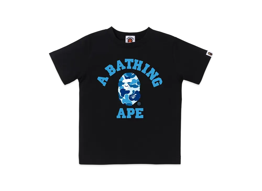 A BATHING APE ABC Camo College Tee Junior "Black/Blue"