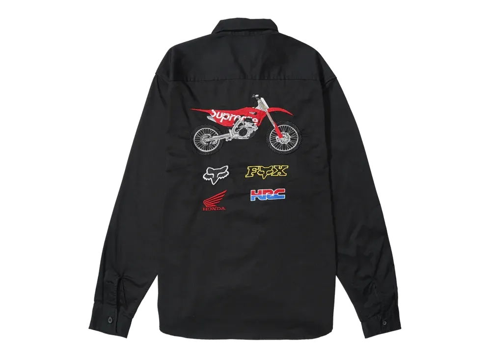 Supreme / Honda / Fox Racing Work Shirt "Black"