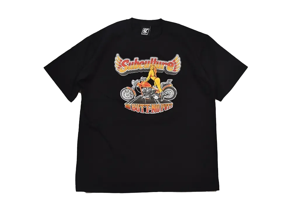 Subculture Biker Girl T-Shirt "Black"
