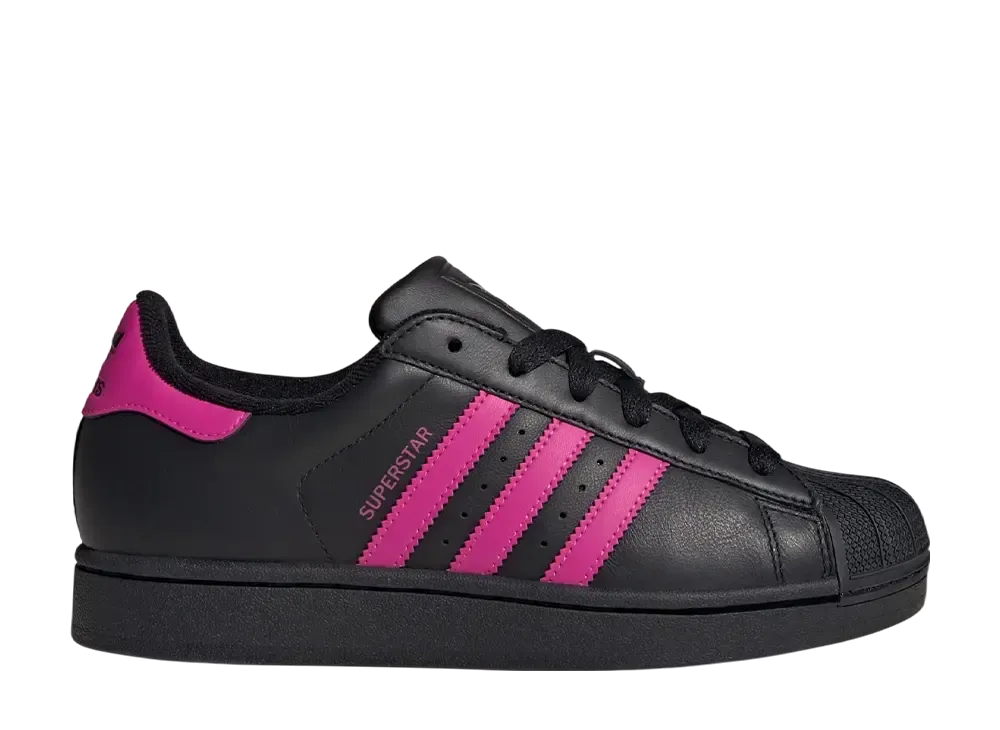adidas Women's Superstar 2 "Core Black/Semi Lucid Fuchsia"