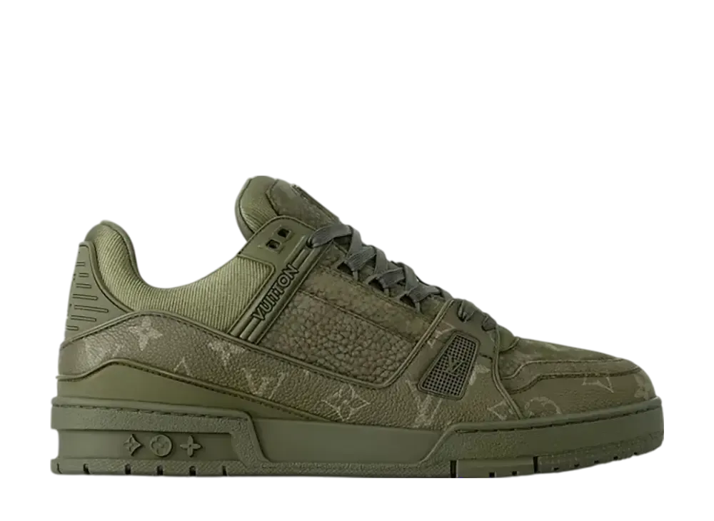 ルイヴィトン LV トレイナー スニーカー "カーキグリーン"